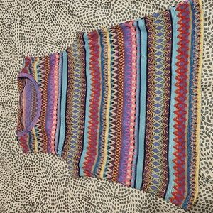 Colorful Stretchy Sleeveless Patterned Top